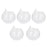 Crofta 5x Clear Ball Glass Hanging Vase Bottle Terrarium Container Flower Decor