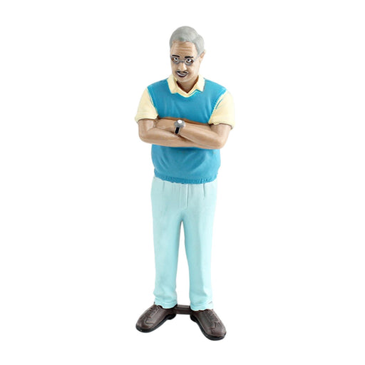 Crofta Miniature People Figurine DIY Projects Handpainted Model Train People Figure Grandpa