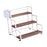 Crofta 3 Tier Syrup Bottle Display Rack Kitchen Storage Rack for Coffee Bar Kitchen White