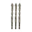 Crofta 3x Four Flute Sawtooth Eccentric Drill Bits Skewed Head Eccentric Drill Bits 10mm