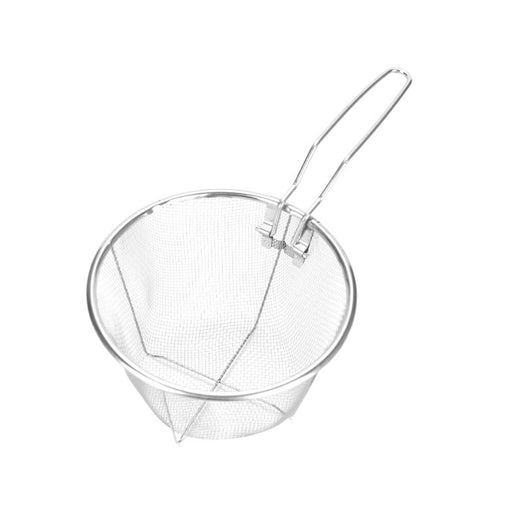 Stainless Steel Deep Fry Basket Easy to Use Deep Fryer Strainer for Barbecue