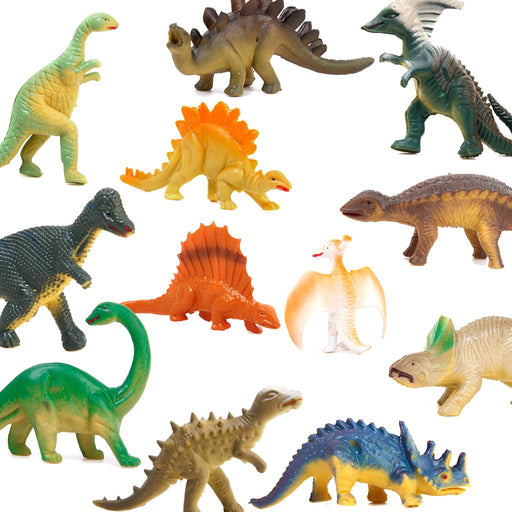 Crofta 12pcs Assorted Mini Dinosaur Set Toy Model Home Decor Preschool Toy