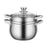 Stainless Steel Stocking Pot Soup Pasta Stew Pot for Gas Induction Cooker Party 20cm and Steam grid