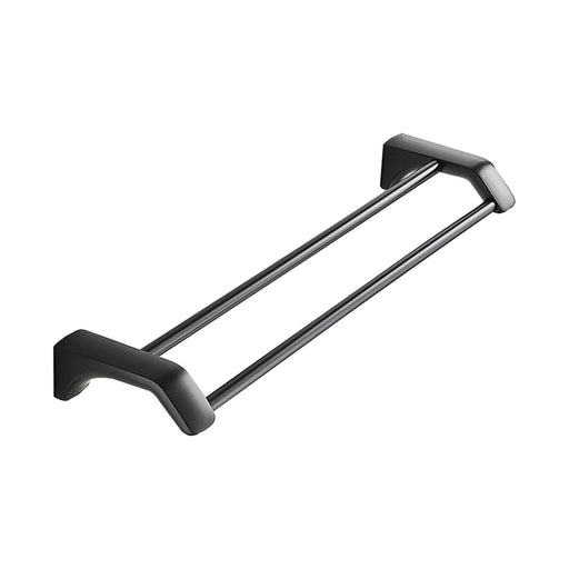 Wall Mount Towel Rod Rust Proof Easy to Clean Sturdy Clothes Holder for Home Black