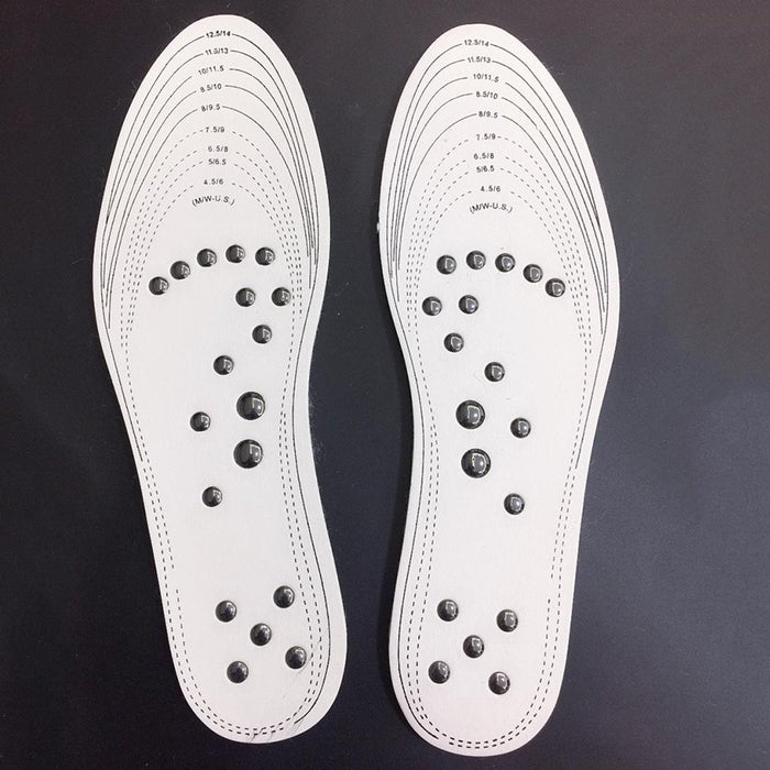 Crofta 1 Pair Memory Foam Shoe Inserts Massage Insole Cushion for Women Men White