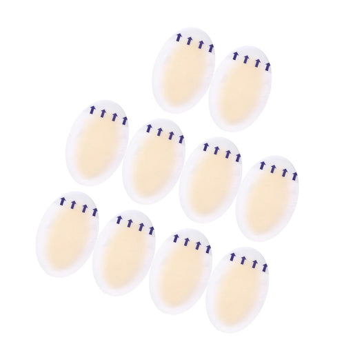 Crofta 10Pcs Gel Shoes Stickers Foot Care for Sports Shoes High Heels 37mmx55mm