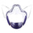 Crofta Clear Face Mask Cover Transparent Face Shield Reusable with Breathing Valve Purple