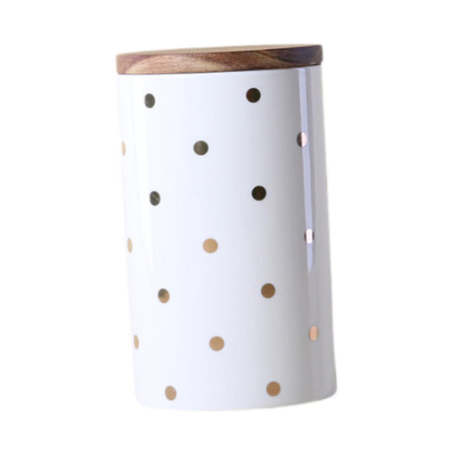 Crofta Crofta  Ceramic Storage Jar with Lid Storage Container Jar for Flour Cookie Jar Nuts Dot