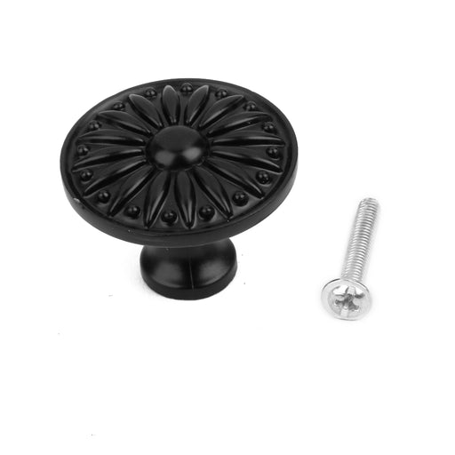 Crofta 1x Vintage Round Knob Cabinet Drawer Door Pull Handle Retro Room Closet 2