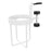 Crofta Clip on Desk Cup Holder Chair Drink Desktop Organizer Table Cup Holder White