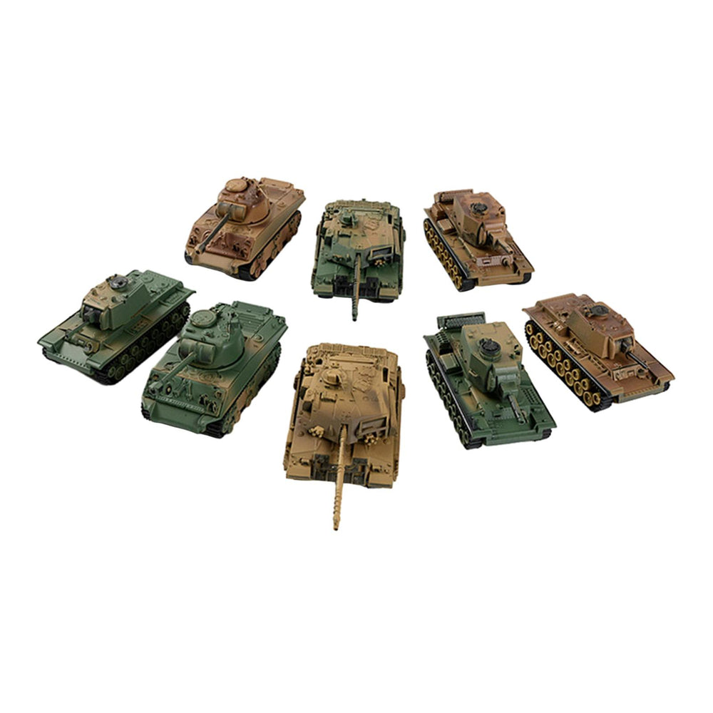 Crofta 8x 1/72 Tank Model Kits 4D Puzzle Games for Collectibles Party Favors Adults Style C