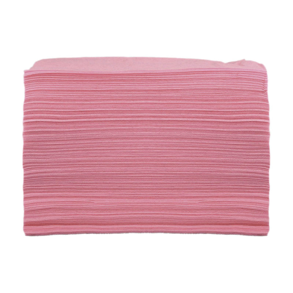 100x Soft Disposable Bed Sheet Waterproof for Salon SPA  Pink no Hole