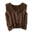 Women Sweater Vest Breathable V Neck Casual Fashion Jumpers Sleeveless Gilet Dark Khaki