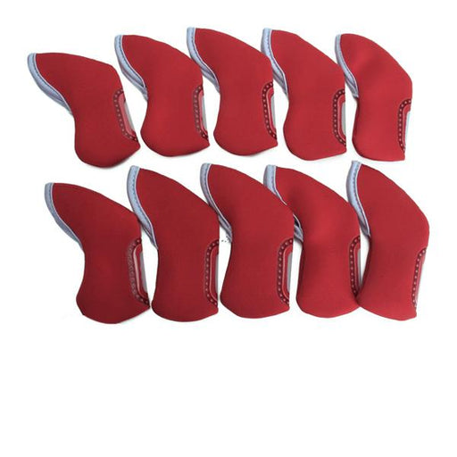 Crofta 10 pcs Golf Iron Head Nylon Cover Case - Red