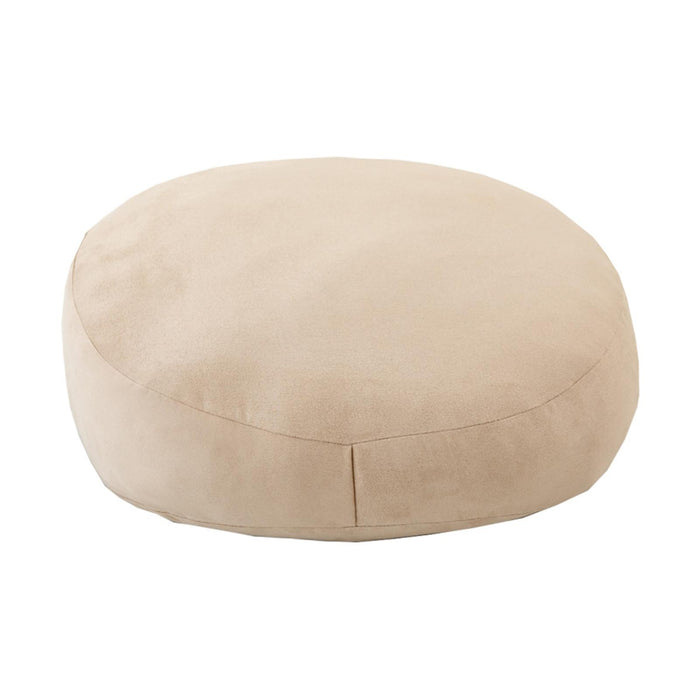 Throw Pillow Large Round Floor Pillow for Floor Seating Yoga Sofa Bed Adults Beige