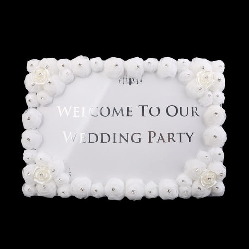 Welcome to Our Wedding Sign Wedding Reception Decorations Table Wedding Sign