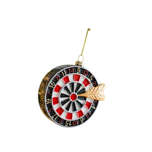 Crofta Xmas Pendant Christmas Ornament Charm Cars Christmas Tree Hanging Decoration Round Disc 10x9cm