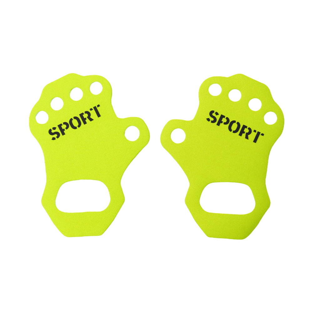 Crofta Workout Gloves Hand Grips Weightlifting Grip Pads for Men Women Deadlift M Size Green