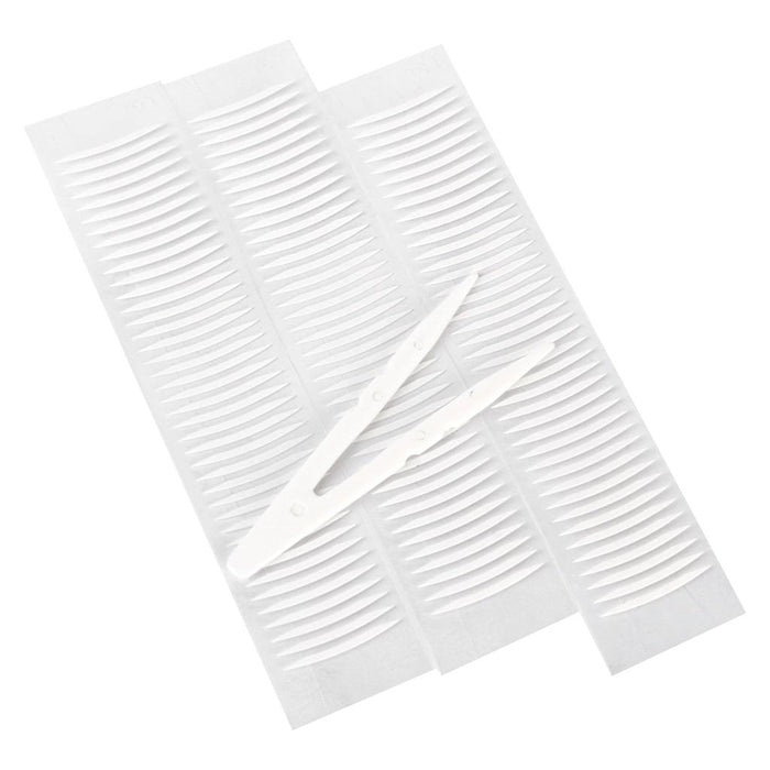 Crofta 120pcs V- shape Adhensive Double-sided Eyelid Eye Tape Sticker Cosmetic Makeup Invisible