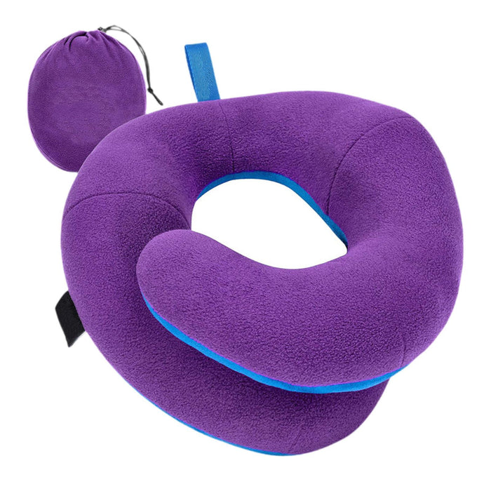 Airplane Travel Pillow Plane Accessories Neck Pillow for Traveling Car Train violet