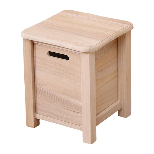 Crofta Wooden Storage Stool Decor with Rounded Edges for Apartment Doorway Entryway 30cmx30cmx35cm Wood