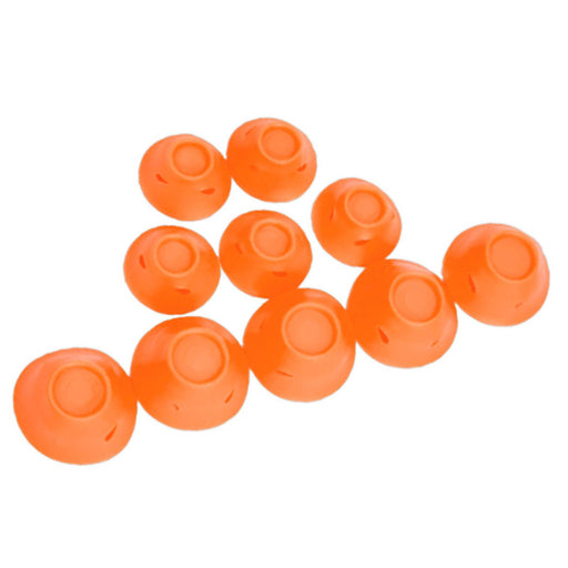 Crofta 10 Pieces Silicone Hair Rollers Curling Rods Headband Gift Household Durable Orange