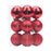 Crofta 12Pcs Christmas Ball Ornaments 8cm DIY with Hanging String Hanging Ornaments Red