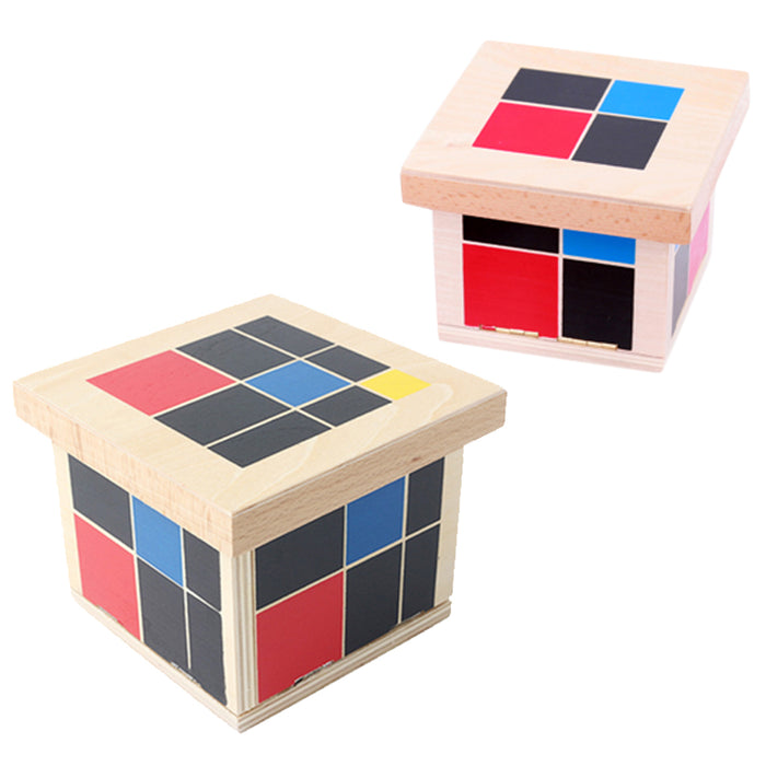 Crofta Wooden Montessori Mathematics Material Trinomial and Binomial Cube Set Kids Early Learn Algebra and Maths Educational Toy Gift