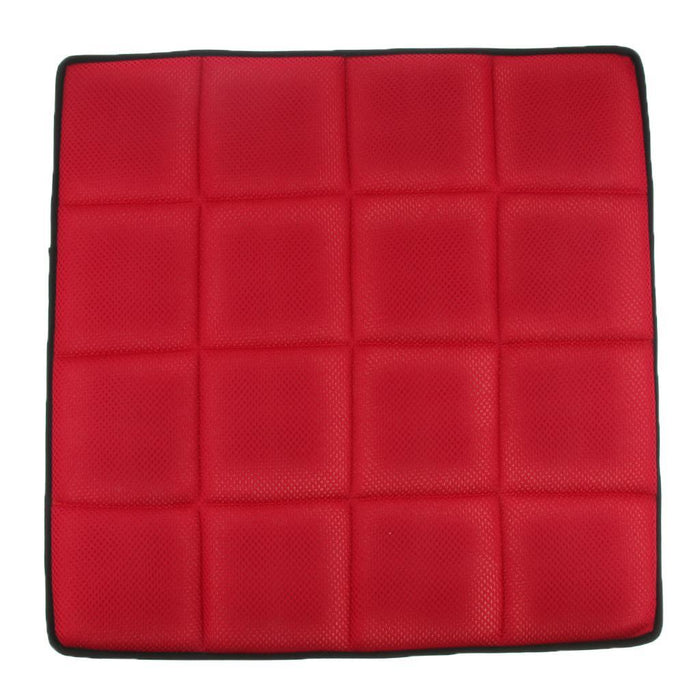 Crofta Breathable Non-Slip Chair Cushion Sweat-absorbing Car Seat Cover Pad Red