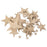 3mm Thick Star Shape Wooden Embellishments for DIY Crafts 50pcs Mix Size