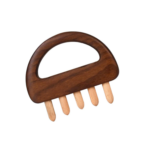 Crofta Wooden Scalp Massager Tool Relaxing Gua Sha Tool for Legs Full Body Use Arms