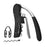 Crofta Wine Opener Kitchen Tools with Ergonomic Grip Manual for Home Bar Restaurant black 3 pieces