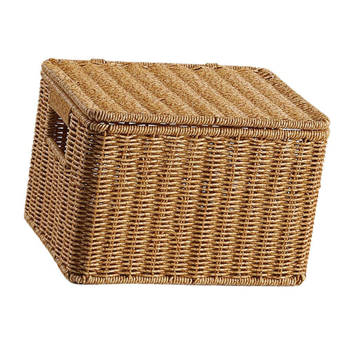 Decorative Storage Bin Organizer Bread Basket for Cabinet Bathroom Household 27cmx21.5cmx18cm