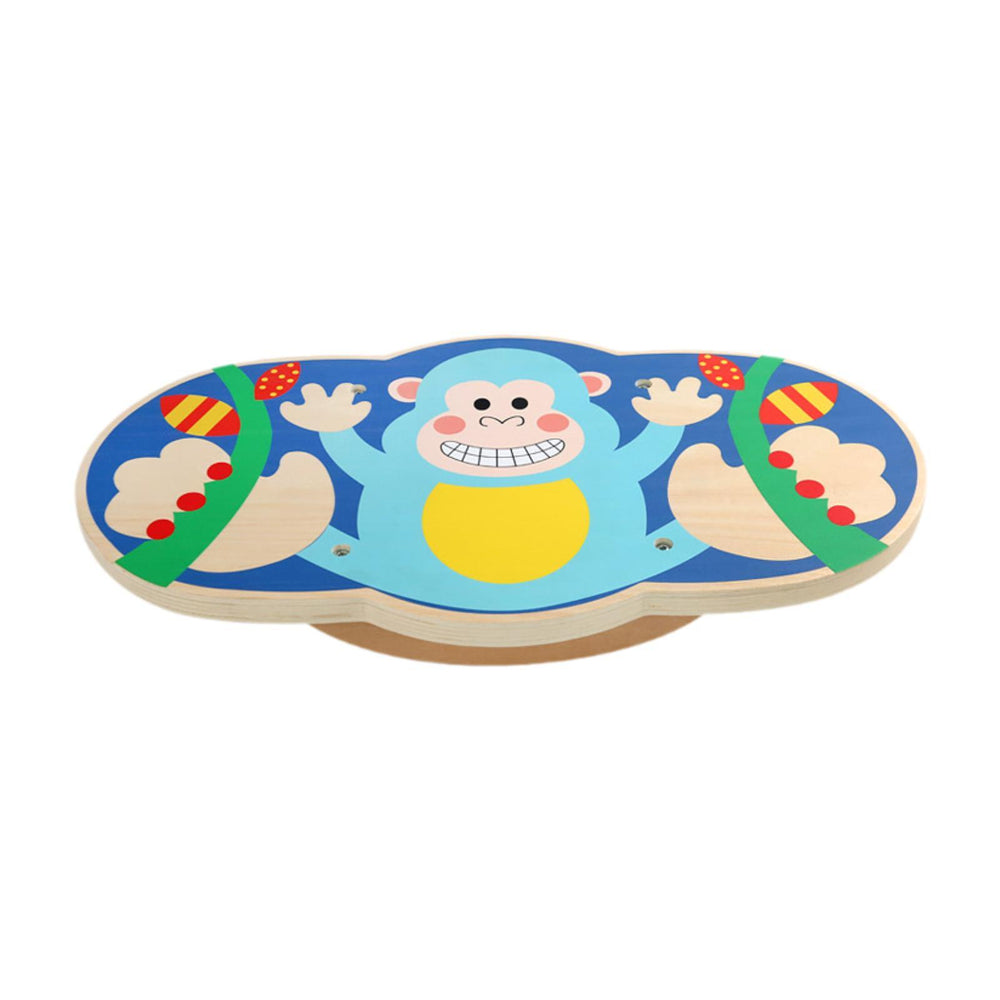 Crofta Wooden Balance Board for Kids Cute Wooden Rocker Board for Boys Girls Adults