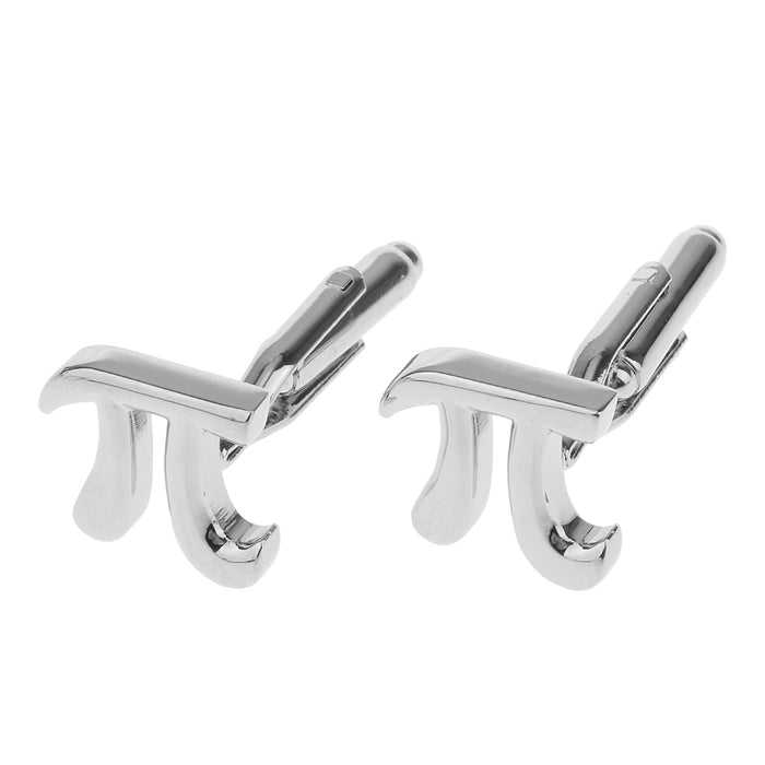 Stainless Steel Men Cuff Link Cufflinks - Letter π Shape