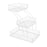 Crofta 3 Tier Countertop Fruit Basket Iron Fruit Holder for Potatoes Produce Onions White