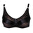 Crofta Women Girls Ladies Special Pocket Cotton Blend Bra Lingerie Undergarments Black 34/75