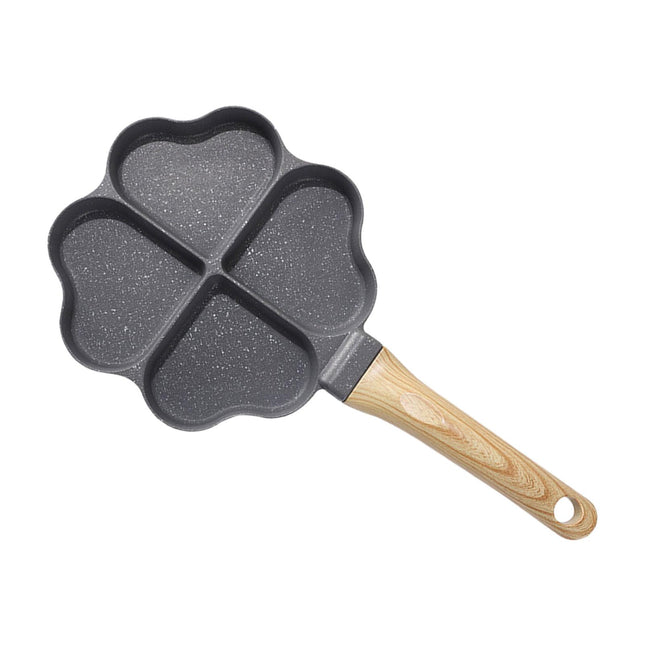 Mini Egg Cooker Pan Nonstick Cookware Omelet Pan for Baking Frying Vegetable Black