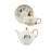 Tea Pot with Tea Cup and Saucer Gift Espresso Latte Mug for Milks Cappuccino Snow Ground