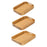 Crofta Bamboo Serving Tray Food Trays Decorative Tray for Living Room S