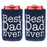 Crofta 2 Pair of Best Dad Ever Beer Soda Can Cooler Sleeve Wrap Holder Father Gifts