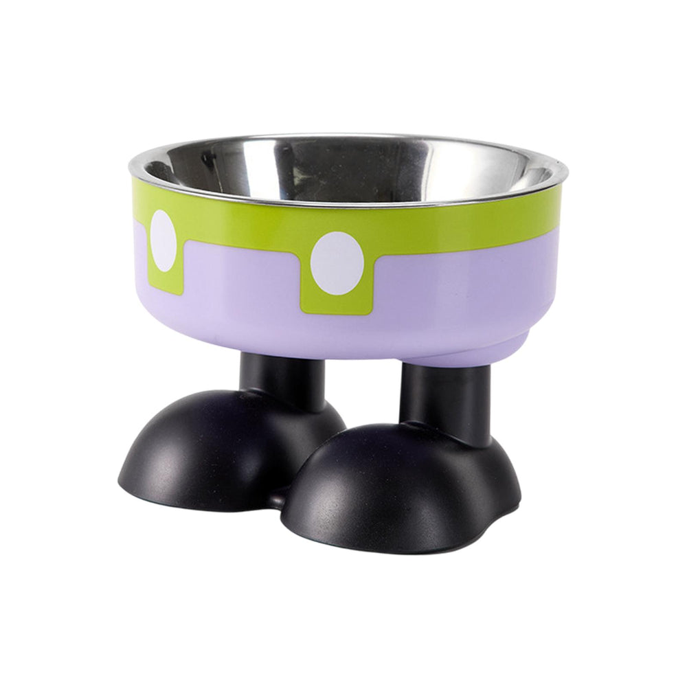 Crofta Puppy Bowl Food Feeding Dish Cat Food Bowl for Small Pets Food and Water Dog Green Violet