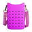 Phone Holder Bag Elegant Soft Holes Shoulder Bag for Outdoor Traveling Sport Purple