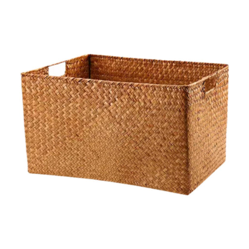 Crofta Woven Storage Basket Versatile Toys Organizer for Kitchen Countertop Desktop 40cmx26cmx26cm