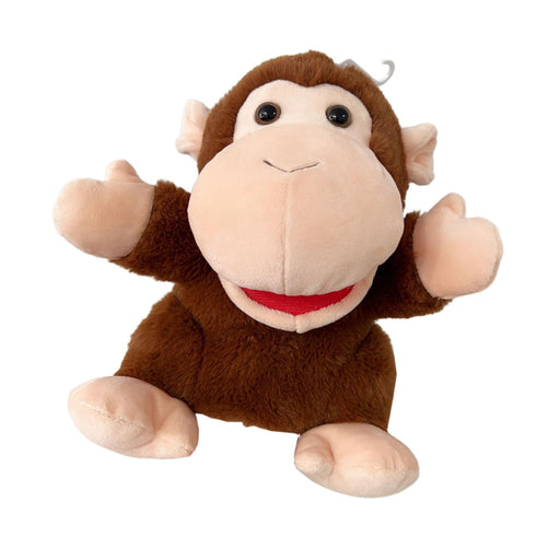 Crofta Plush Pretend Toy Soft Animal Finger Puppet for Preschool Teaching Kids Gift monkey