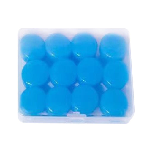 Crofta 12Pcs Ear Plugs Soft Sound Blocking Ear Plugs for Traveling Concert Studying blue