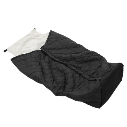 Crofta Waterproof Fleece-Lined Wheelchair Cozy Warmer Cover  Black