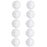 Crofta 10pcs 8cm White Modelling Craft Polystyrene Foam Balls Spheres