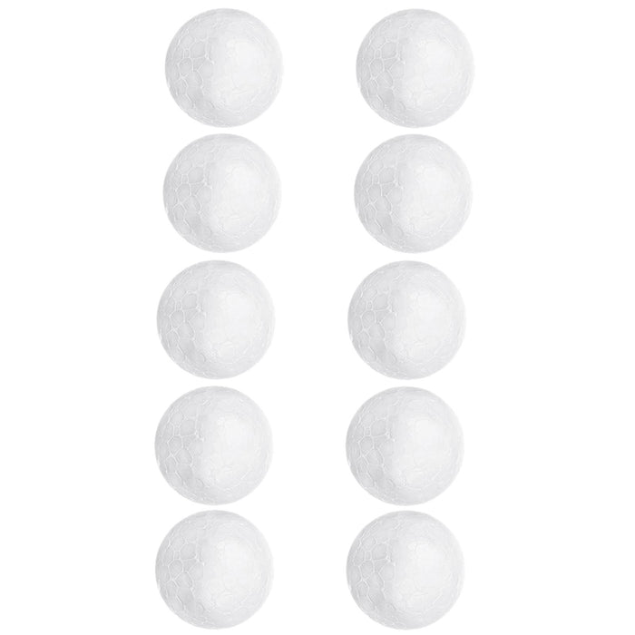 Crofta 10pcs 8cm White Modelling Craft Polystyrene Foam Balls Spheres