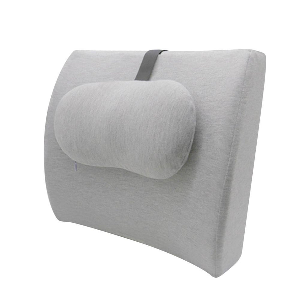 Crofta Office Chair Back Support Breathable Back Support for Couch Gaming Chair Car light gray